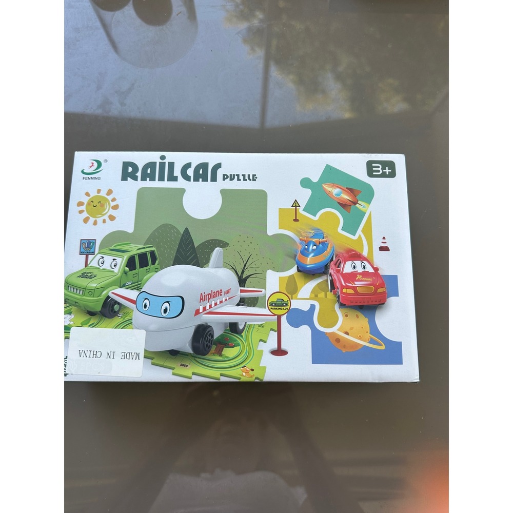 Railcar Puzzle Toy Kids Airplane Car Train Dinosaur‎ play set 3+
